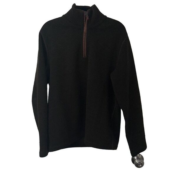 Vintage Eddie Bauer Men’s 1/4 Zip Pullover Warm Hiking Cozy Wool Sweater Size M - Picture 2 of 6